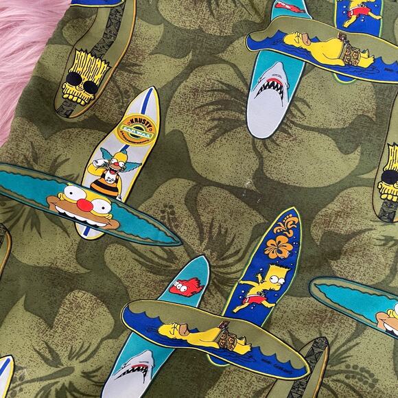 Tiki Bart & Homer Simpson Hybrid Board Shorts Size 34 - Picture 6 of 11